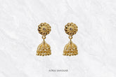 Shining Lotus Jhumkas | Sona Sansaar